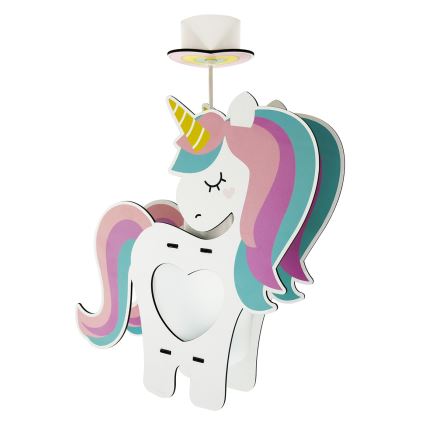 Dalber 41597 - Dětský lustr UNICORN 1xE27/15W/230V