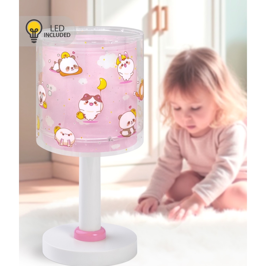 Dalber 41761S - LED Dětská lampička KAWAII FRIENDS 1xG4/4W/230V růžová