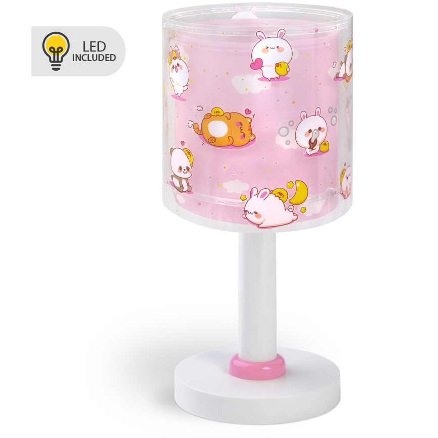 Dalber 41761S - LED Dětská lampička KAWAII FRIENDS 1xG4/4W/230V růžová
