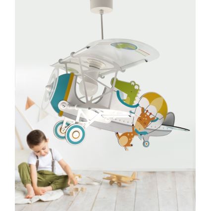 Dalber 54542 - Dětský lustr LITTLE CROCODILE 1xE27/15W/230V