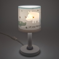 Dalber 60621N - LED Dětská lampička RHINO&CROCO 1xG4/4W/230V šedá
