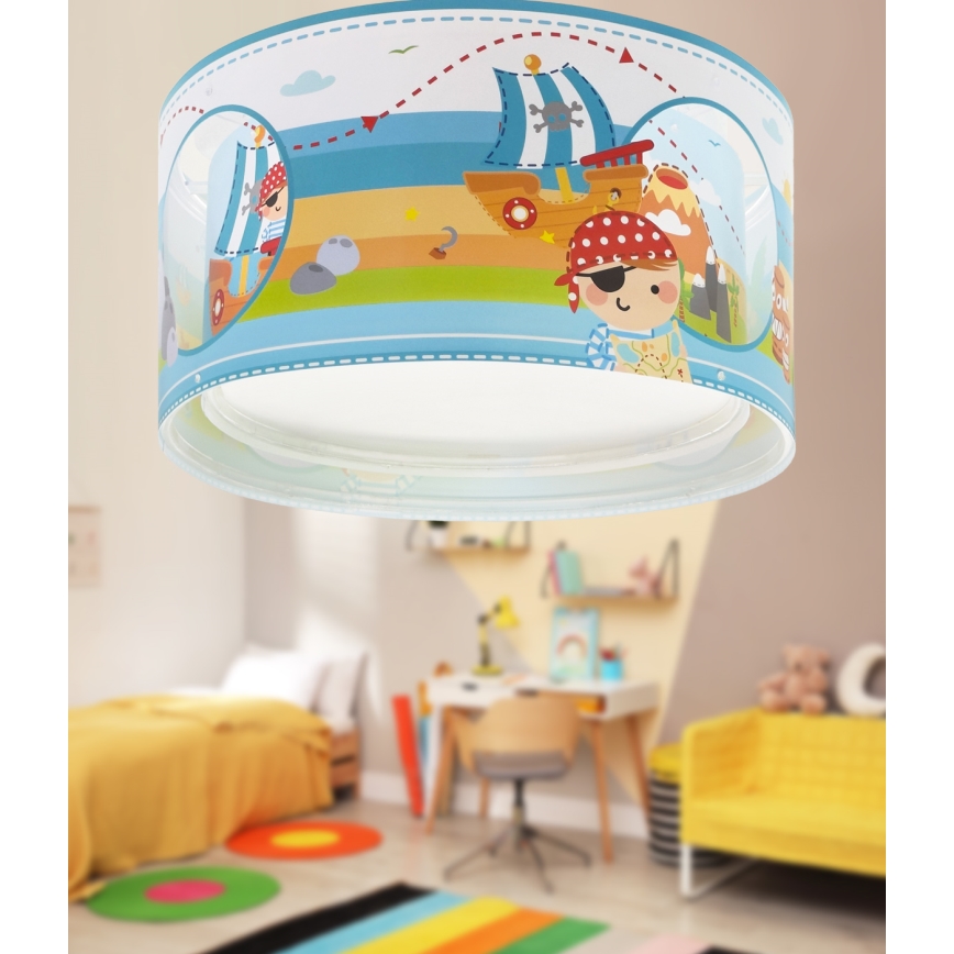 Dalber 60656 - Dětské stropní svítidlo PIRATE ISLAND 2xE27/15W/230V