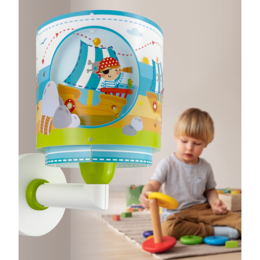 Dalber 60659 - Dětské nástěnné svítidlo PIRATE ISLAND 1xE27/15W/230V