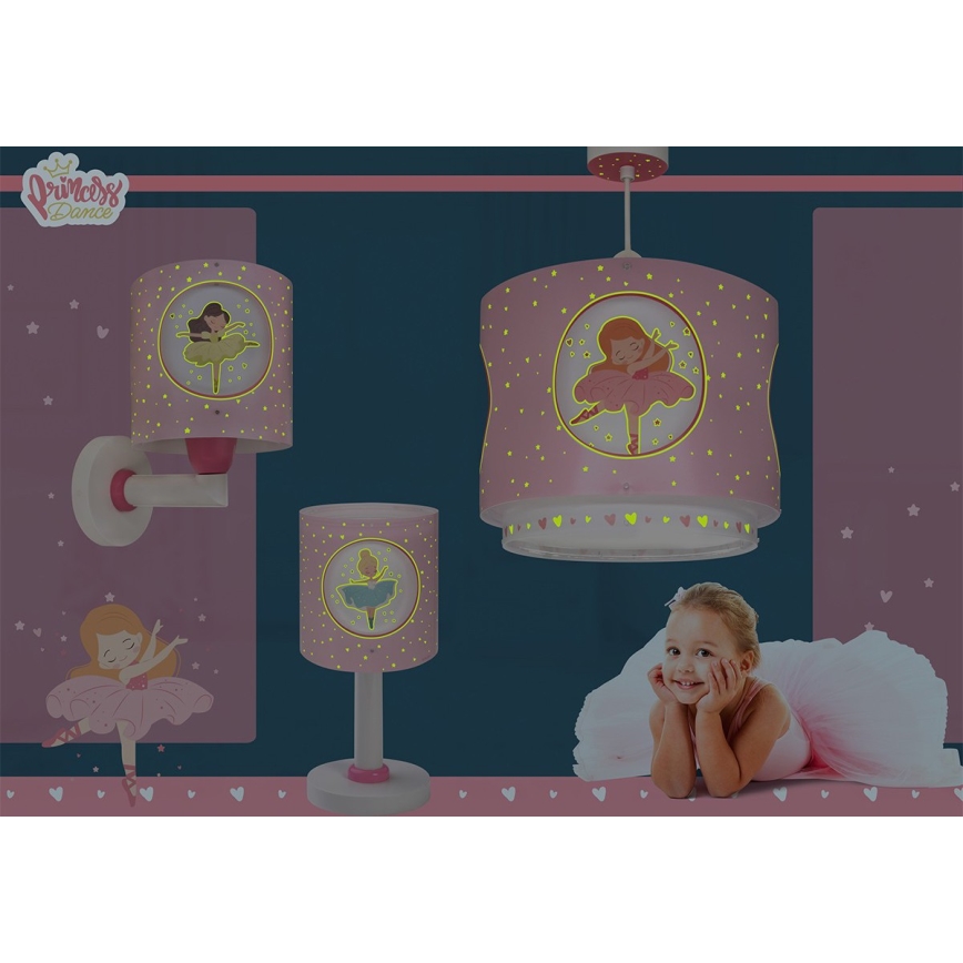 Dalber 60911 - LED Dětská lampička PRINCESS DANCE 1xG4/4W/230V růžová