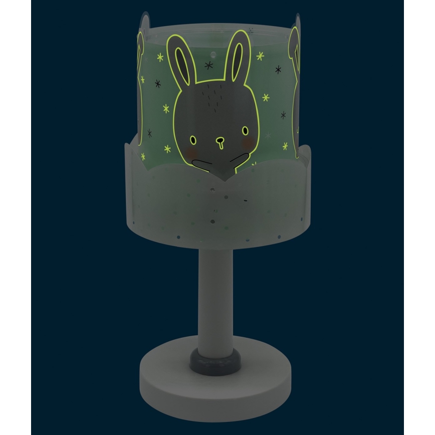 Dalber 61151H - Dětská lampička BUNNY 1xE14/40W/230V zelená