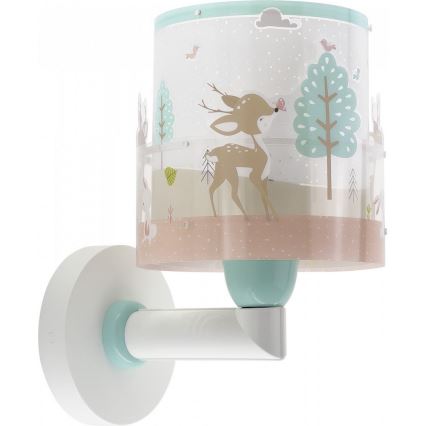 Dalber 61279 - Dětské nástěnné svítidlo LOVING DEER 1xE27/60W/230V