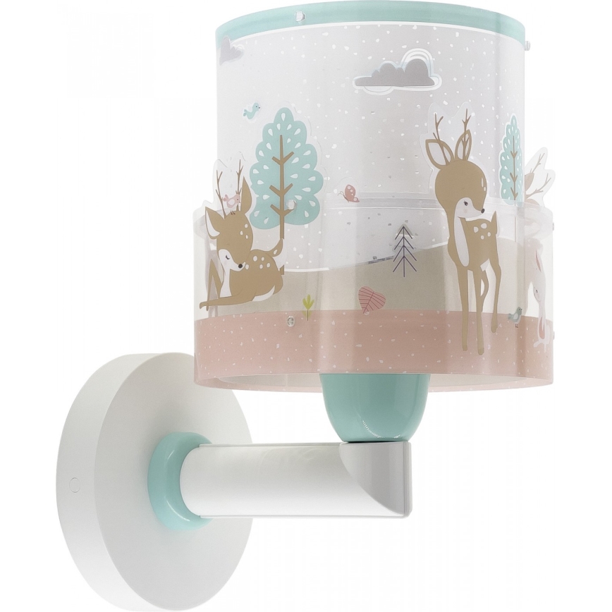 Dalber 61279 - Dětské nástěnné svítidlo LOVING DEER 1xE27/60W/230V