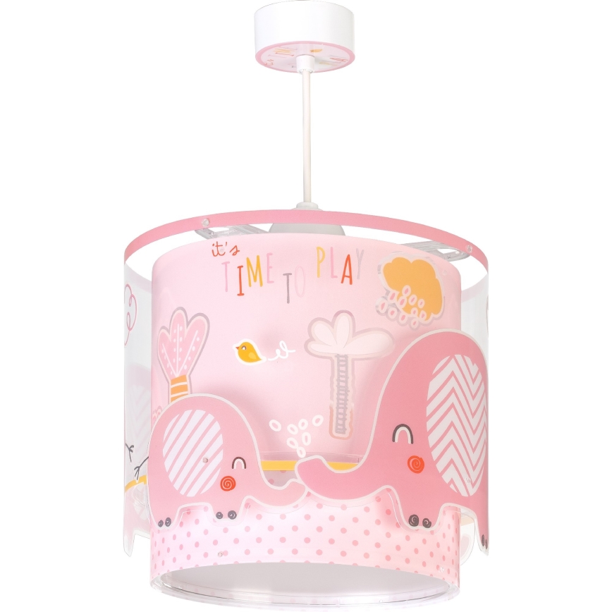 Dalber 61332S - Dětský lustr LITTLE ELEPHANT 1xE27/60W/230V