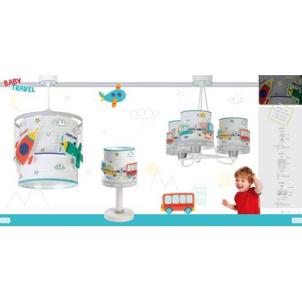 Dalber 61682 - Dětský lustr BABY TRAVEL 1xE27/60W/230V