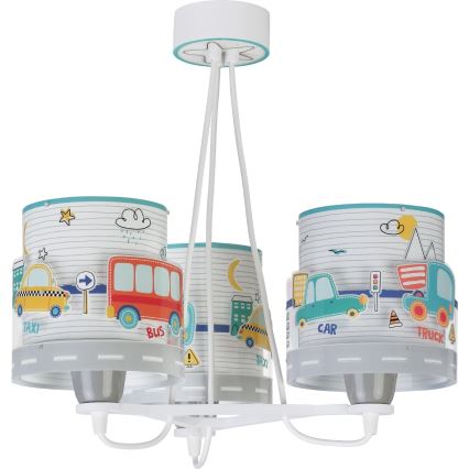 Dalber 61687 - Dětský lustr BABY TRAVEL 3xE27/60W/230V