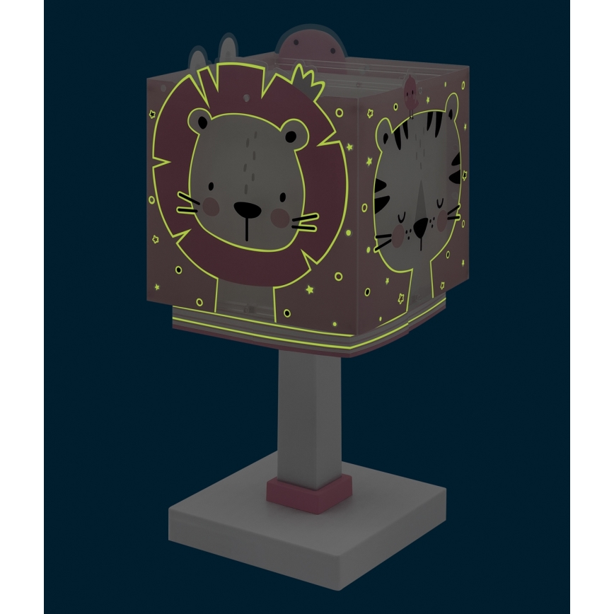 Dalber 63111NS - LED Dětská lampička BABY JUNGLE 1xG4/4W/230V růžová