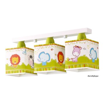 Dalber 63113 - Dětské stropní svítidlo LITTLE ZOO 3xE27/60W Dalber 63113 - Dětské stropní svítidlo LITTLE ZOO 3xE27/60W