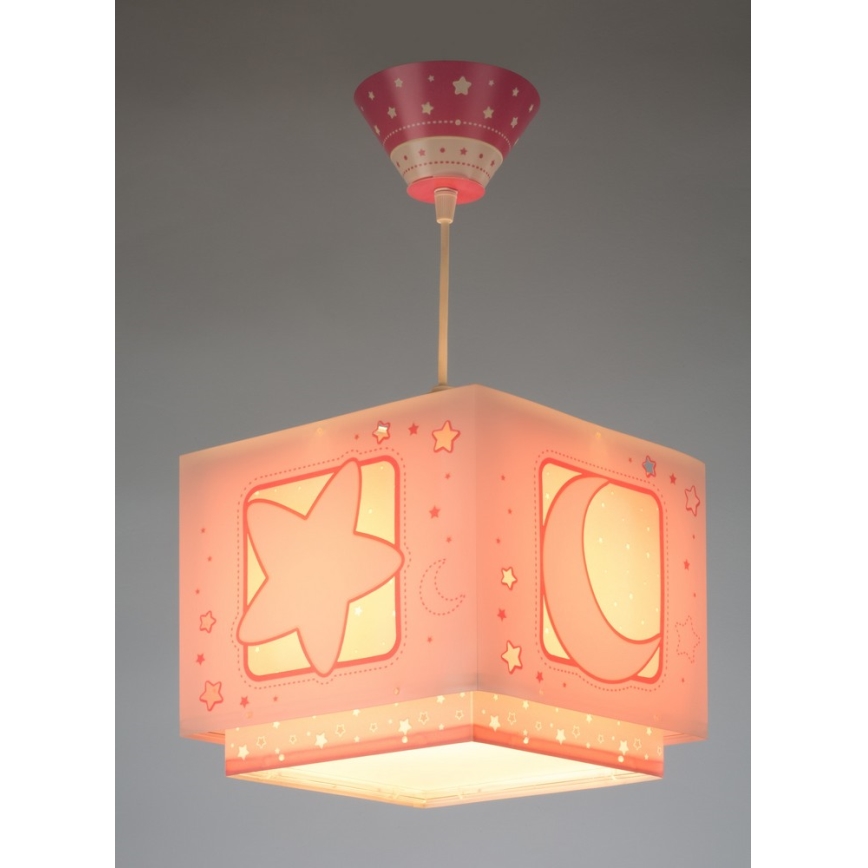 Dalber 63232S - Dětský lustr na lanku MOON LIGHT 1xE27/60W/230V