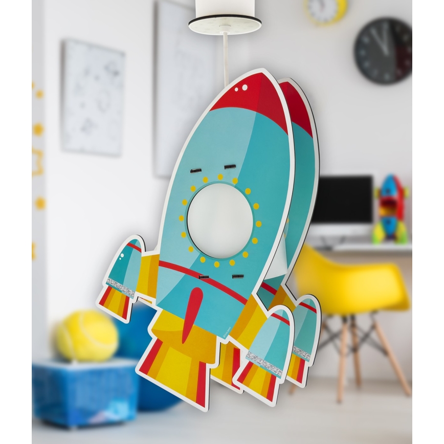 Dalber 63357 - Dětský lustr ROCKET 1xE27/15W/230V