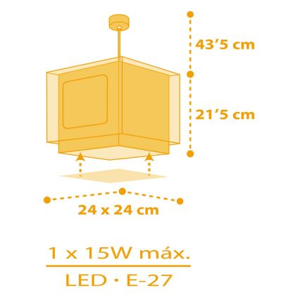 Dalber 63402 - Dětský lustr MY FARM 1xE27/15W/230V