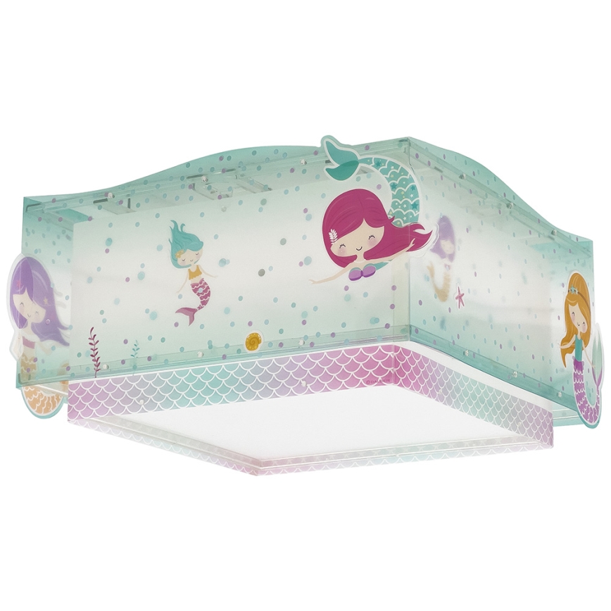 Dalber 63446 - Dětské stropní svítidlo MERMAIDS 2xE27/60W/230V