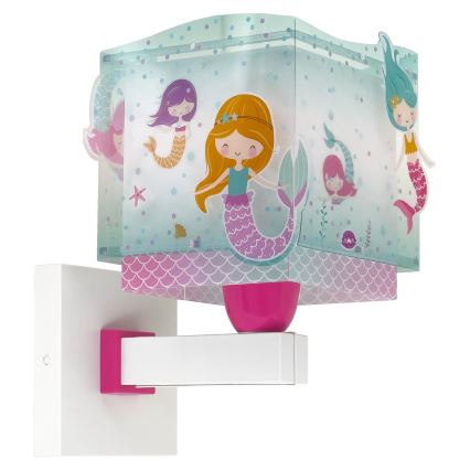 Dalber 63449 - Dětské nástěnné svítidlo MERMAIDS 1xE27/60W/230V