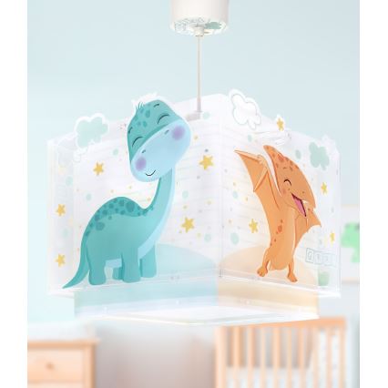 Dalber 63452 - Dětský lustr BABY DINOS 1xE27/15W/230V pestrobarevná