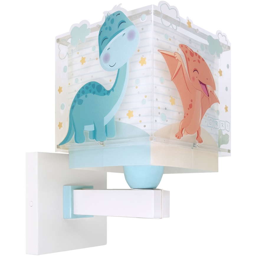 Dalber 63459 - Dětská nástěnná lampa BABY DINOS 1xE27/15W/230V pestrobarevná