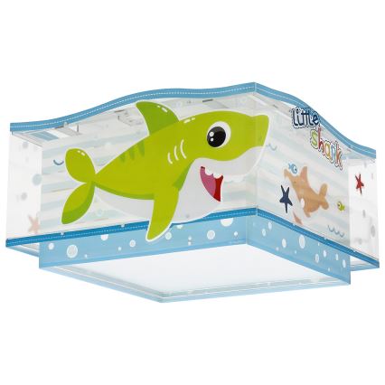 Dalber 63476 - Dětské stropní svítidlo BABY SHARK 2xE27/60W/230V