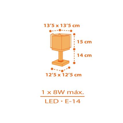 Dalber 64561N - LED Dětská lampička LITTLE TIGGER 1xG4/4W/230V oranžová