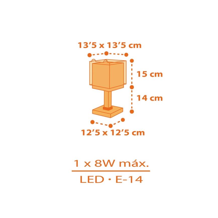 Dalber 64561N - LED Dětská lampička LITTLE TIGGER 1xG4/4W/230V oranžová