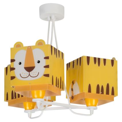 Dalber 64567 - Dětský lustr LITTLE TIGER 3xE27/60W/230V