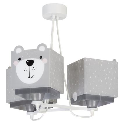 Dalber 64577 - Dětský lustr LITTLE TEDDY 3xE27/60W/230V