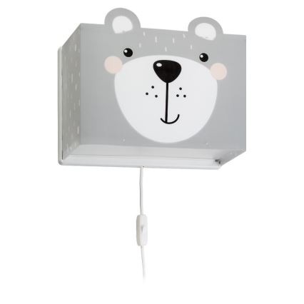 Dalber 64578 - Dětské nástěnné svítidlo LITTLE TEDDY 1xE27/60W/230V