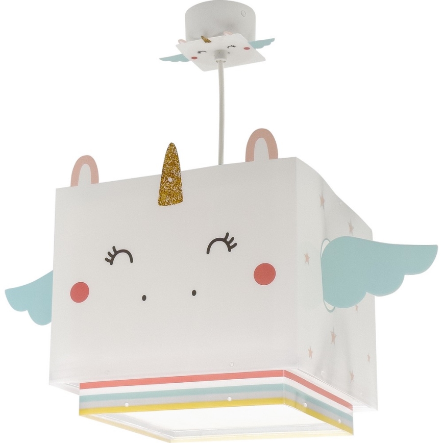 Dalber 64592 - Dětský lustr LITTLE UNICORN 1xE27/15W/230V