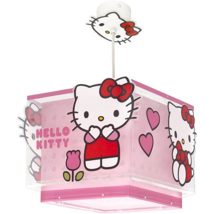 Dalber 73262 - Dětský lustr HELLO KITTY 1xE27/15W/230V růžová