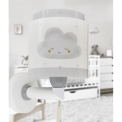 Dalber 76019E - Dětské nástěnné svítidlo BABY DREAMS 1xE27/15W/230V šedá