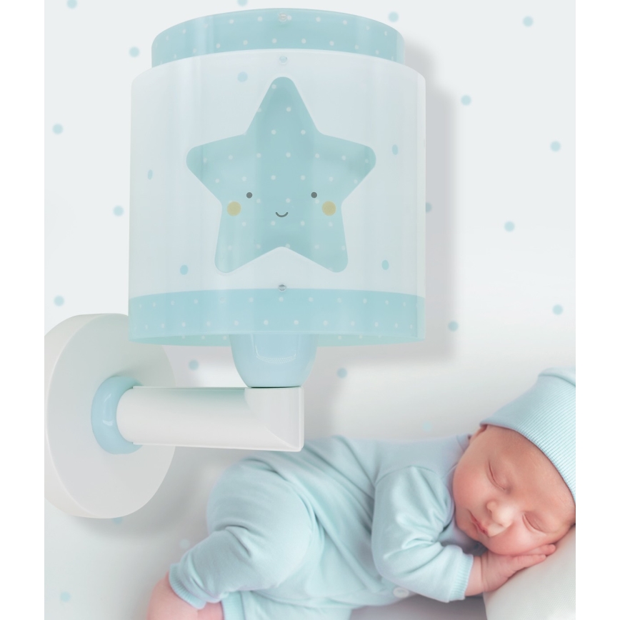 Dalber 76019T - Dětské nástěnné svítidlo BABY DREAMS 1xE27/15W/230V modrá
