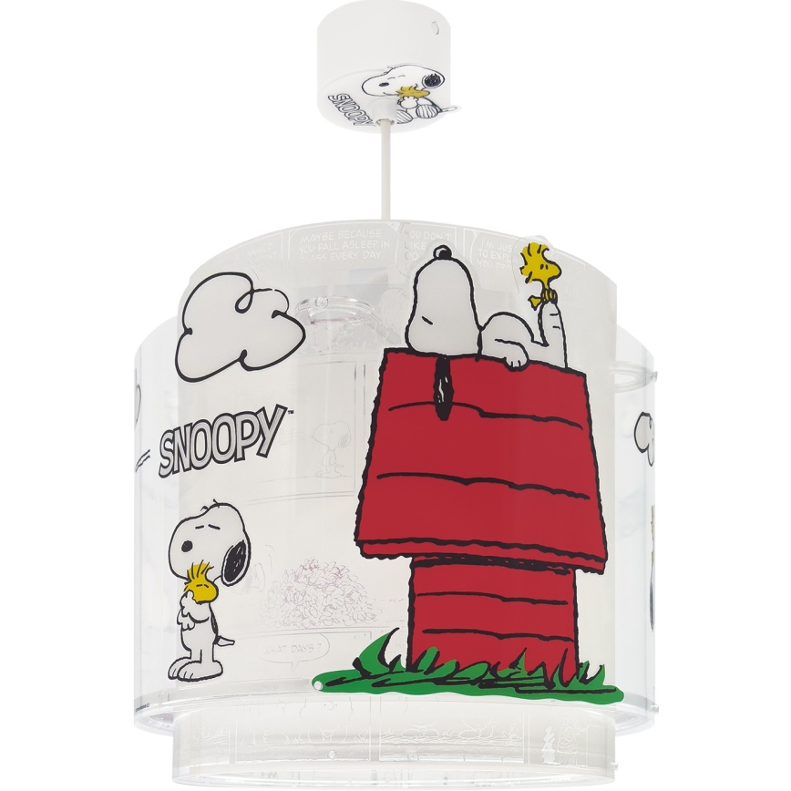 Dalber 76302 - Dětský lustr SNOOPY 1xE27/15W/230V bílá/červená