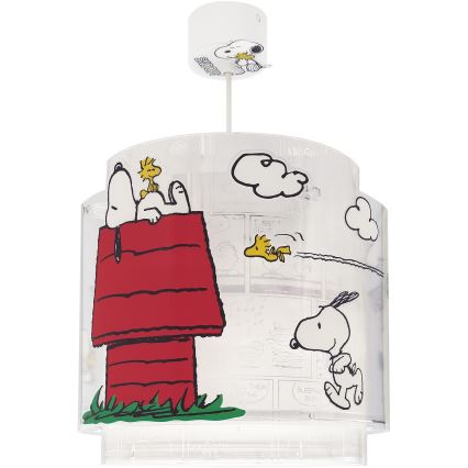 Dalber 76302 - Dětský lustr SNOOPY 1xE27/15W/230V bílá/červená