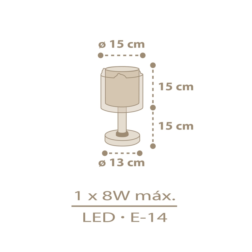Dalber 76871 - Dětská lampička BABY CHICK 1xE14/8W/230V