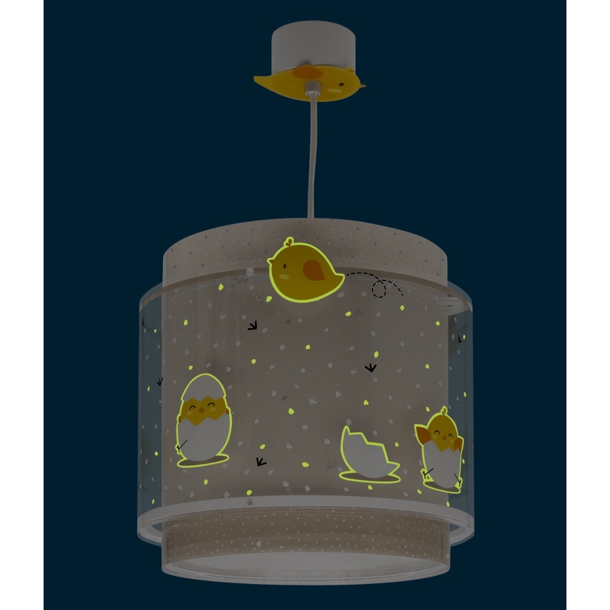 Dalber 76872 - Dětský lustr BABY CHICK 1xE27/15W/230V