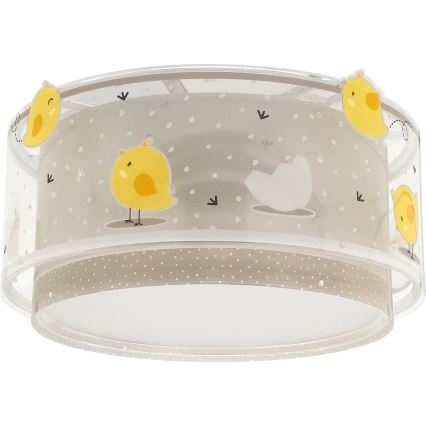 Dalber 76876 - Dětské stropní svítidlo BABY CHICK 2xE27/15W/230V