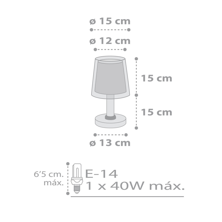 Dalber 81191E - Dětská lampička LIGHT FEELING 1xE14/40W/230V