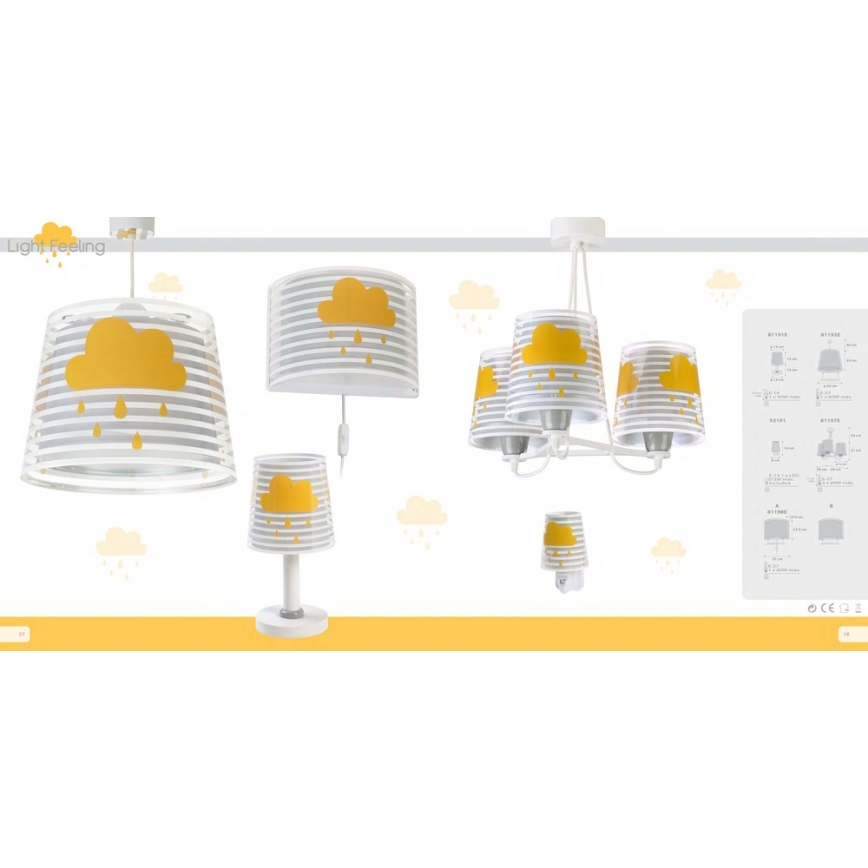Dalber 81191E - Dětská lampička LIGHT FEELING 1xE14/40W/230V