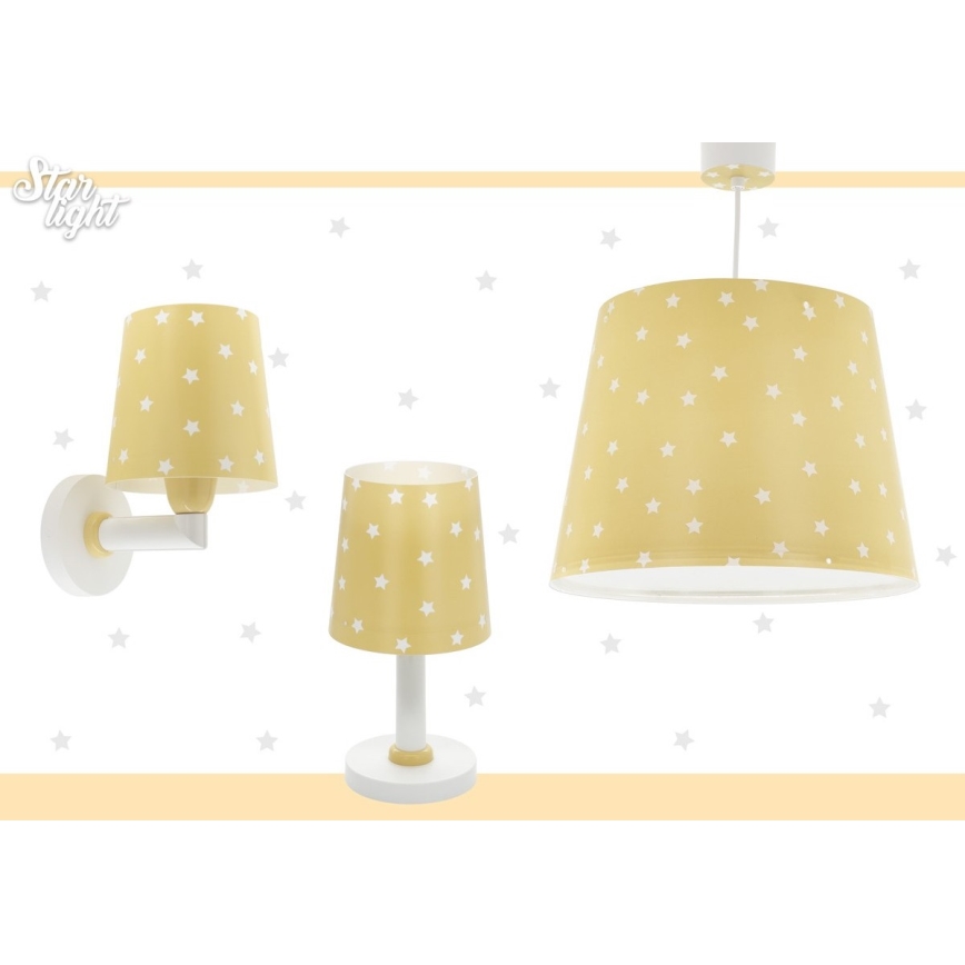 Dalber 82211A - Dětská lampička STAR LIGHT 1xE14/40W/230V žlutá