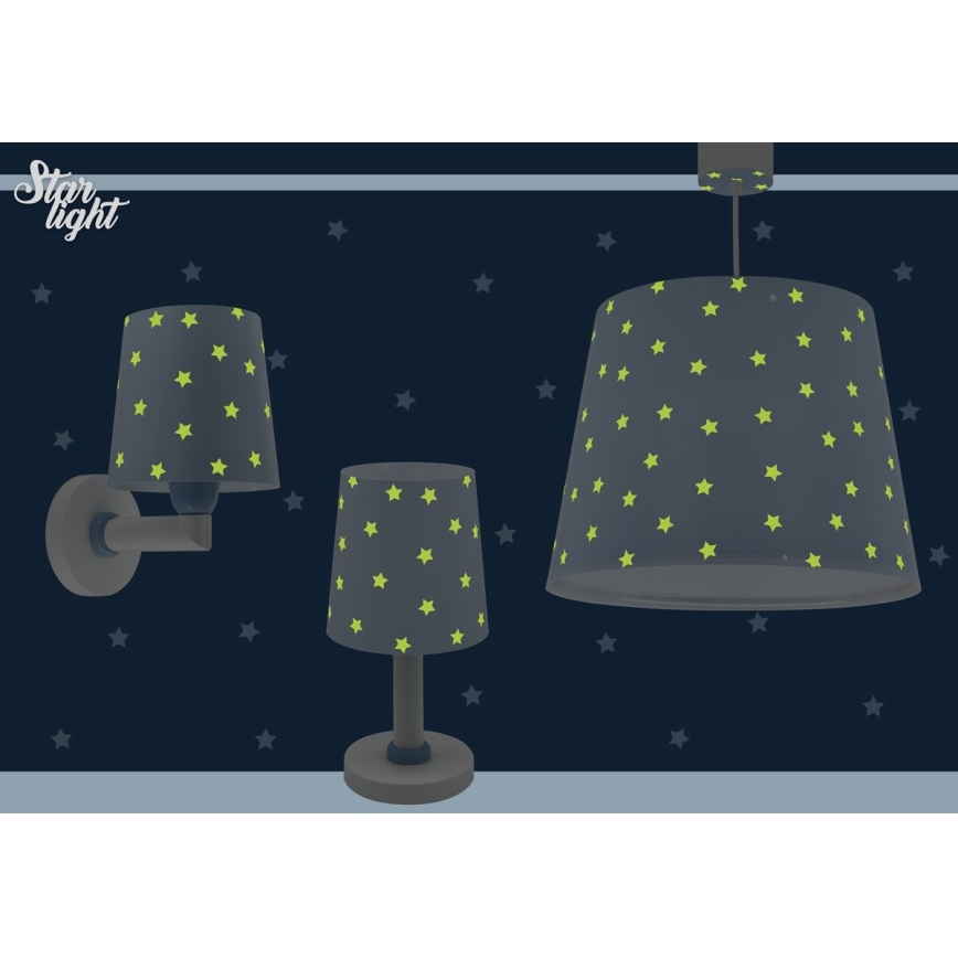 Dalber 82211T - Dětská lampička STAR LIGHT 1xE14/40W/230V modrá