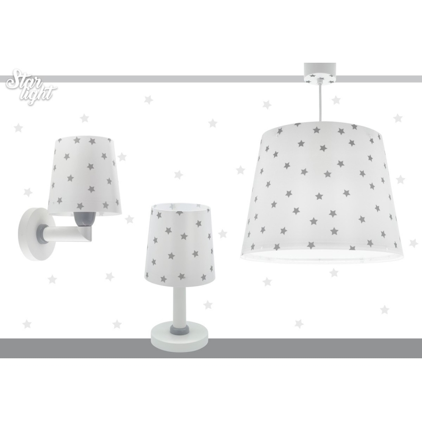 Dalber 82212B - Dětský lustr STAR LIGHT 1xE27/60W/230V bílá