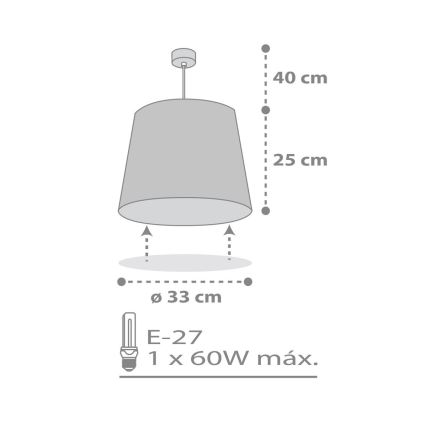 Dalber 82212B - Dětský lustr STAR LIGHT 1xE27/60W/230V bílá