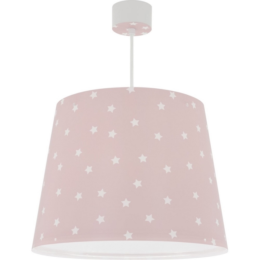 Dalber 82212S - Dětský lustr STAR LIGHT 1xE27/60W/230V růžová