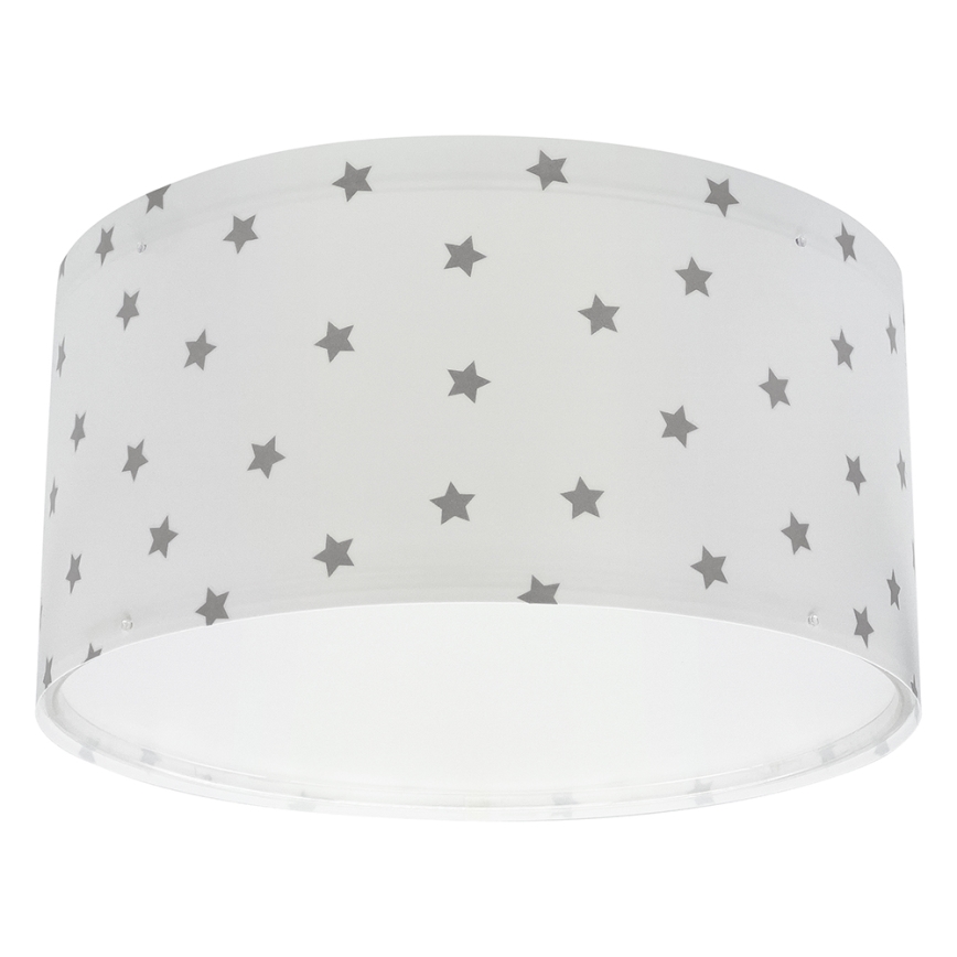 Dalber 82216B - Dětské stropní svítidlo STAR LIGHT 2xE27/60W/230V bílá
