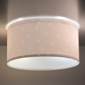 Dalber 82216S - Dětské stropní svítidlo STAR LIGHT 2xE27/60W/230V růžová