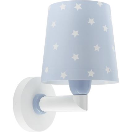 Dalber 82219T - Dětské nástěnné svítidlo STAR LIGHT 1xE27/60W/230V modrá