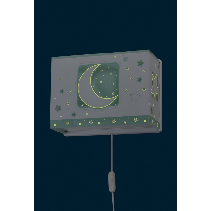 Dalber D-63238H - Dětské nástěnné svítidlo MOONLIGHT 1xE27/60W/230V