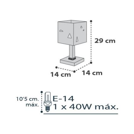 Dalber D-73241 - Dětská lampička HELLO LITTLE 1xE14/40W/230V